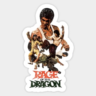 Rage of the Dragon Kung Fu Martial Arts Vintage movie kung fu gift Sticker